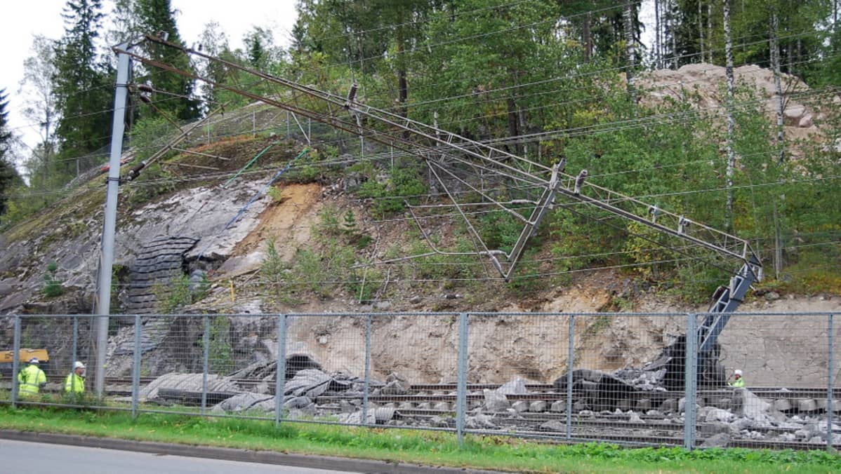 Sähköratavaurio pääradalla Riihimäellä