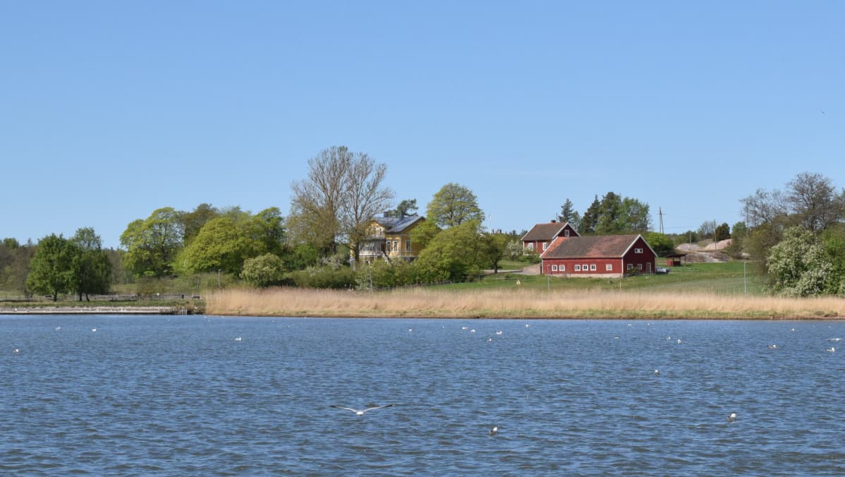 maalaismaisemaa ja merta