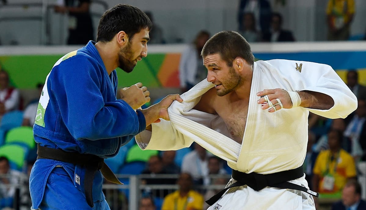 Rion -81 kilon olympiafinaalissa kohtasivat Khasan Khalmurzaev (RUS) ja Travis Stevens