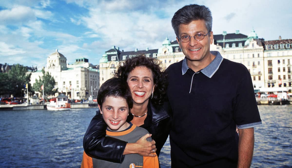 Madeleine Onne, Michael Knappstein ja Benjamin-poika vuonna 2013.