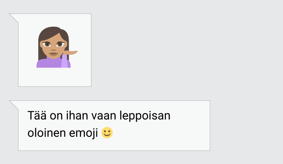 Emojinainen – Tää on ihan vaan leppoisan oloinen emoji