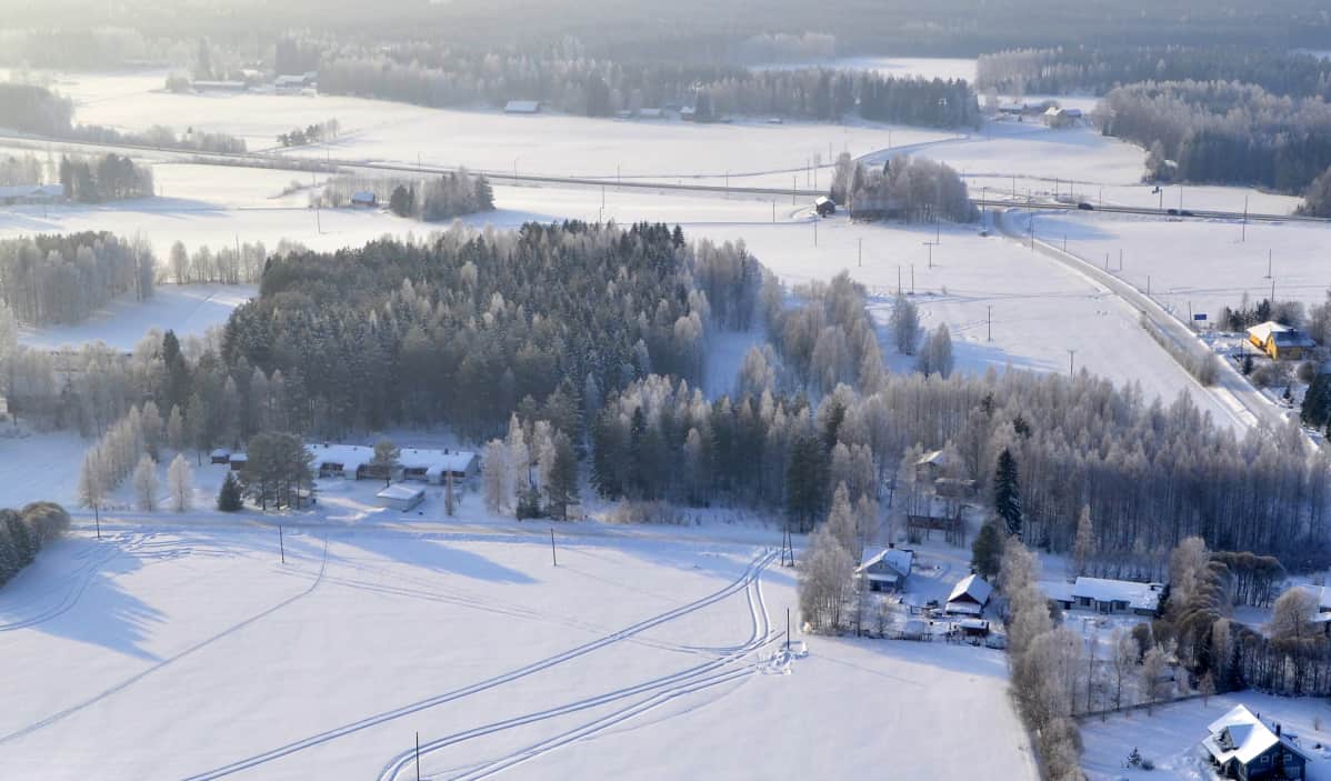 Äänekosken Suviseura-alue ilmakuvassa.