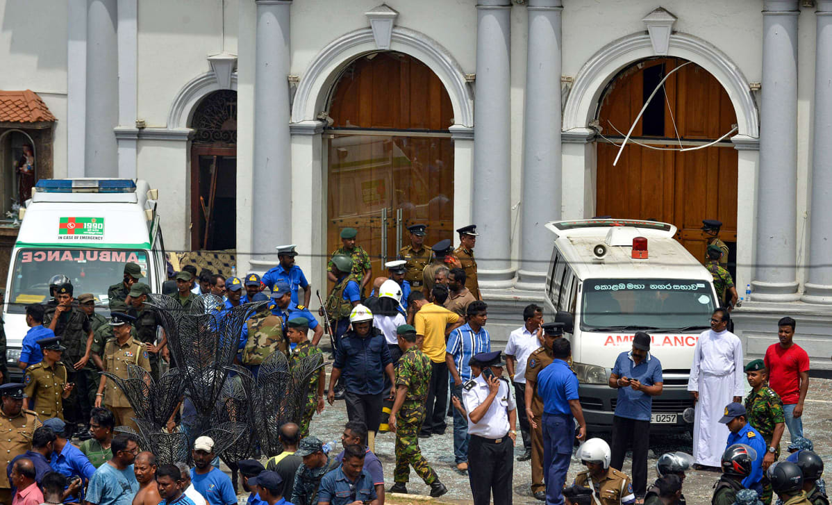 St Anthonyn kirkko Kochchikade, Colombo, Sri Lanka 21. huhtikuuta
