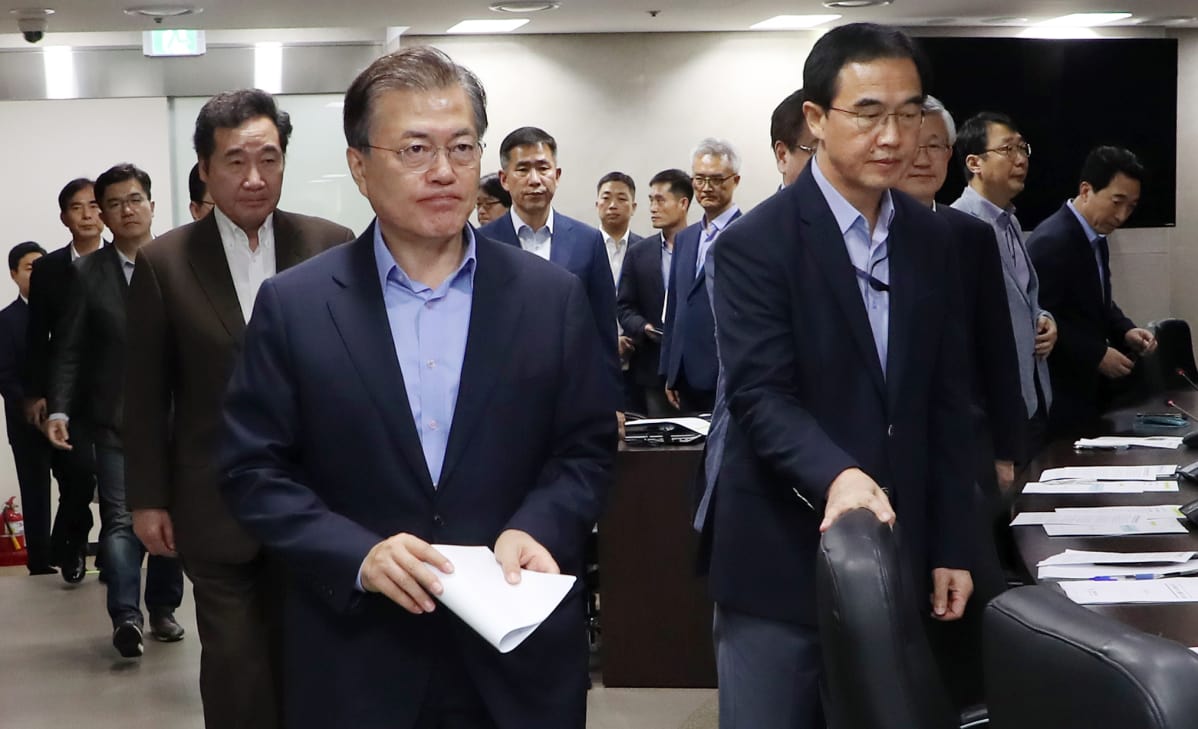 Etelä-Korean presidentti Moon Jae-in