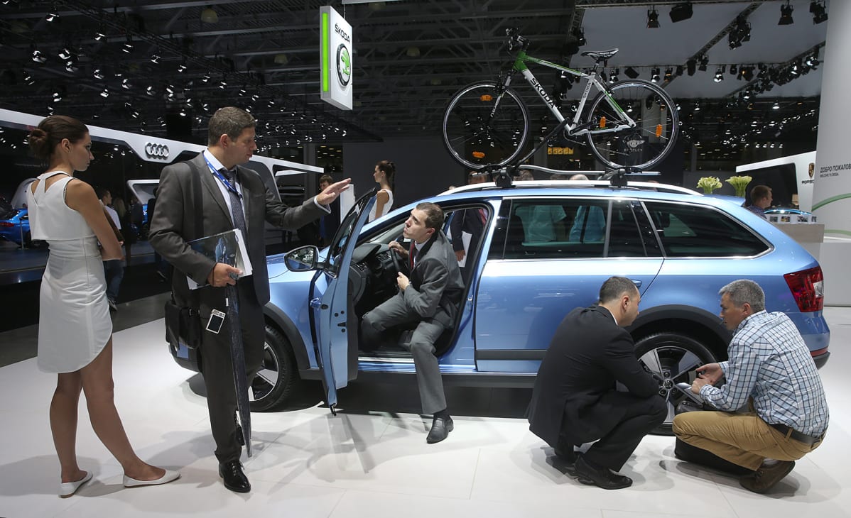 Moskovan automessut.