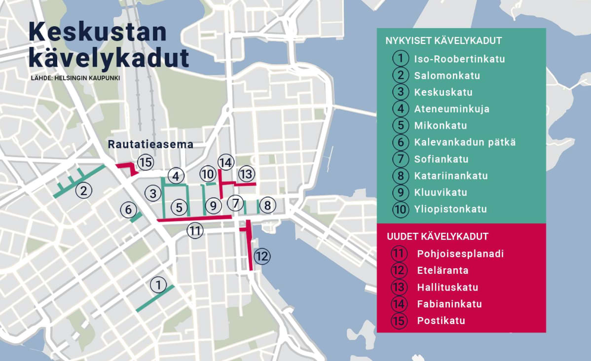 Keskustan kävelykadut