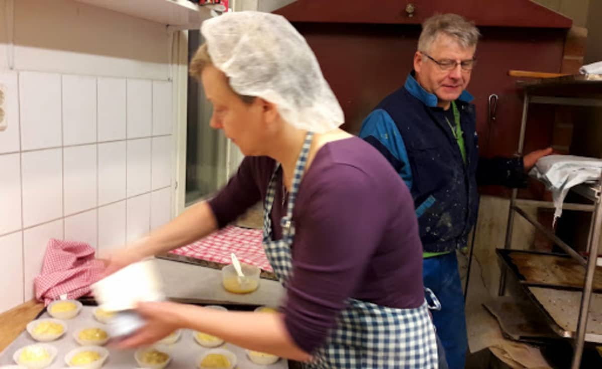 Sutelan myllyn yrittäjät Tiina ja Juha Konttas.