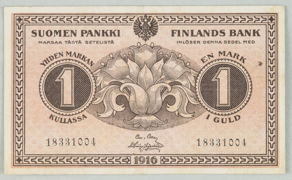 1 mk 1916 etusivu.