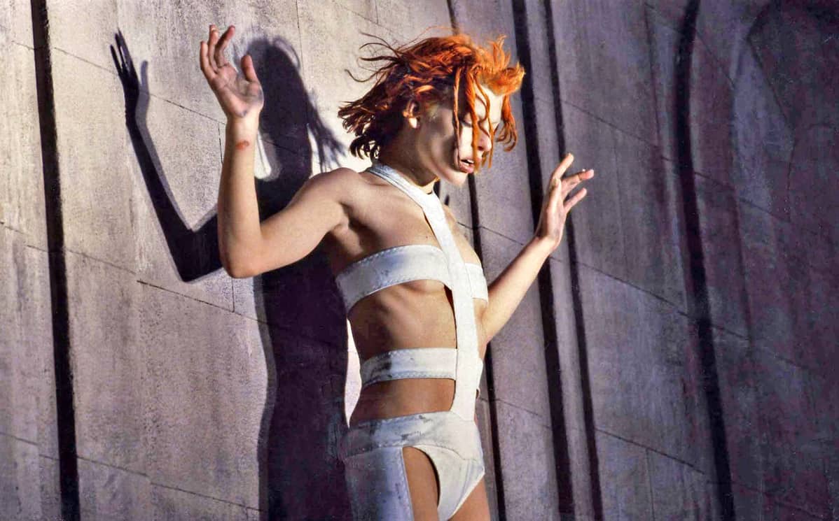Kuvassa The Fifth Element -elokuvan arvoituksellinen Leeloo (Milla Jovovich).