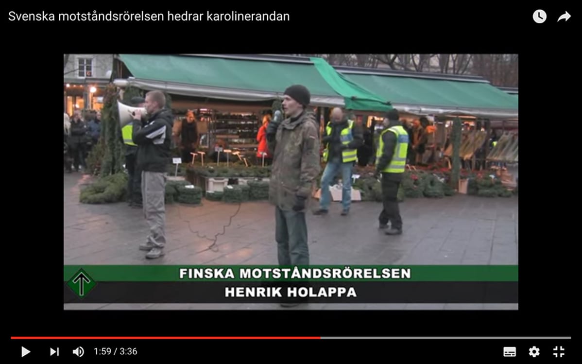 Kuvakaappaus YouTube-videosta.