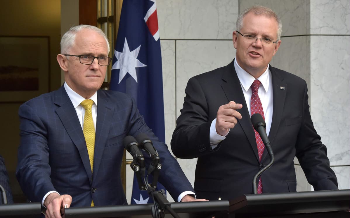 Malcolm Turnbull ja Scott Morrison