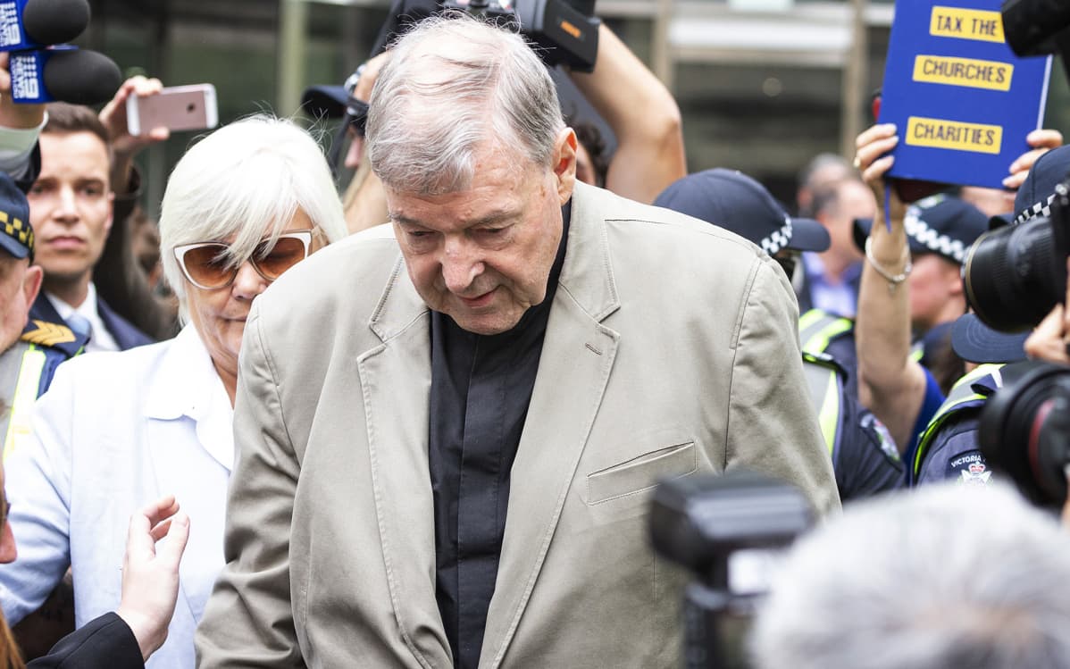 George Pell Melbournessa 26. helmikuuta.