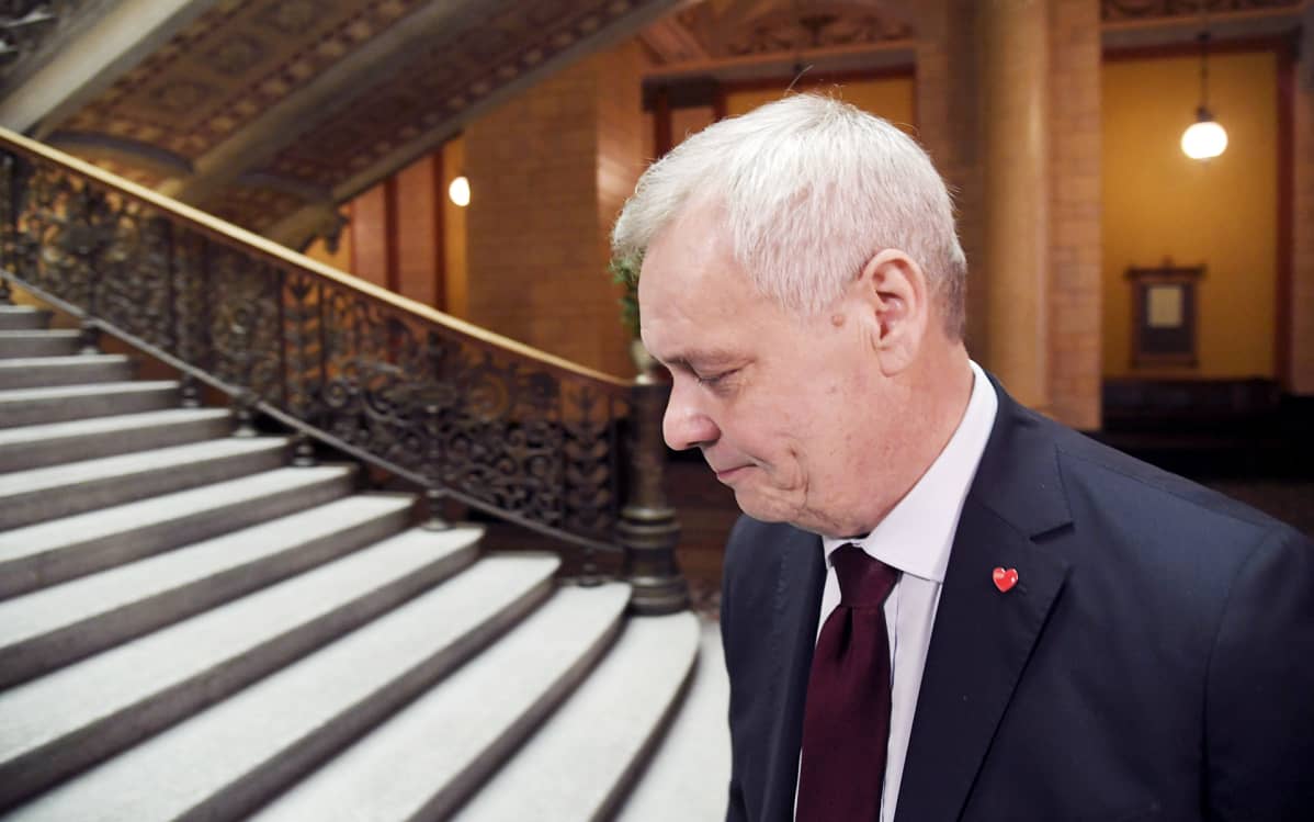 Antti Rinne saapui hallitusneuvotteluihin Säätytaloon Helsingissä tiistaina