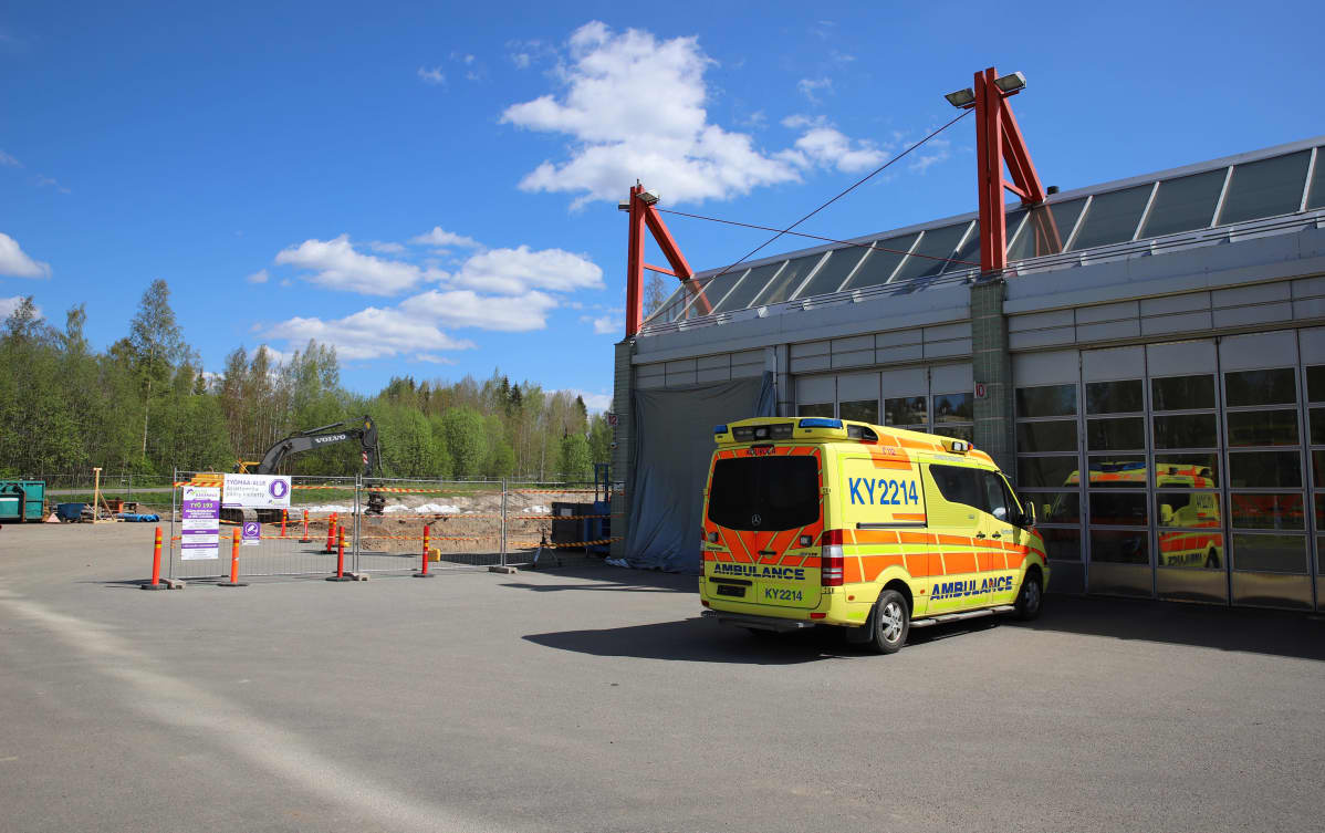 Kouvolan paloaseman laajennustyömaa