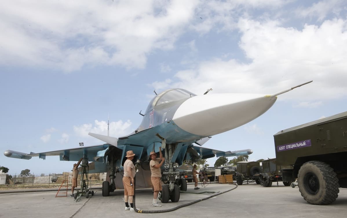 venäläinen su-34 lentokone