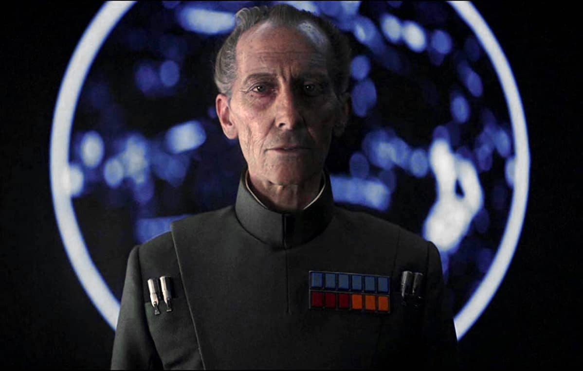 Peter Cushing Rogue One -elokuvassa.