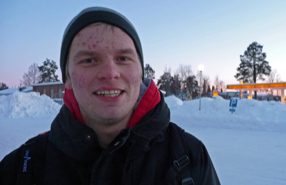 Jesse Heikkinen viihtyy Puolangalla.