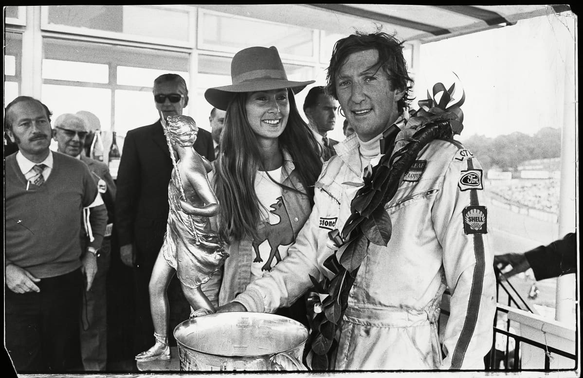 Jochen Rindt ja hänen vaimonsa Nina kuvattuna vuonna 1970.