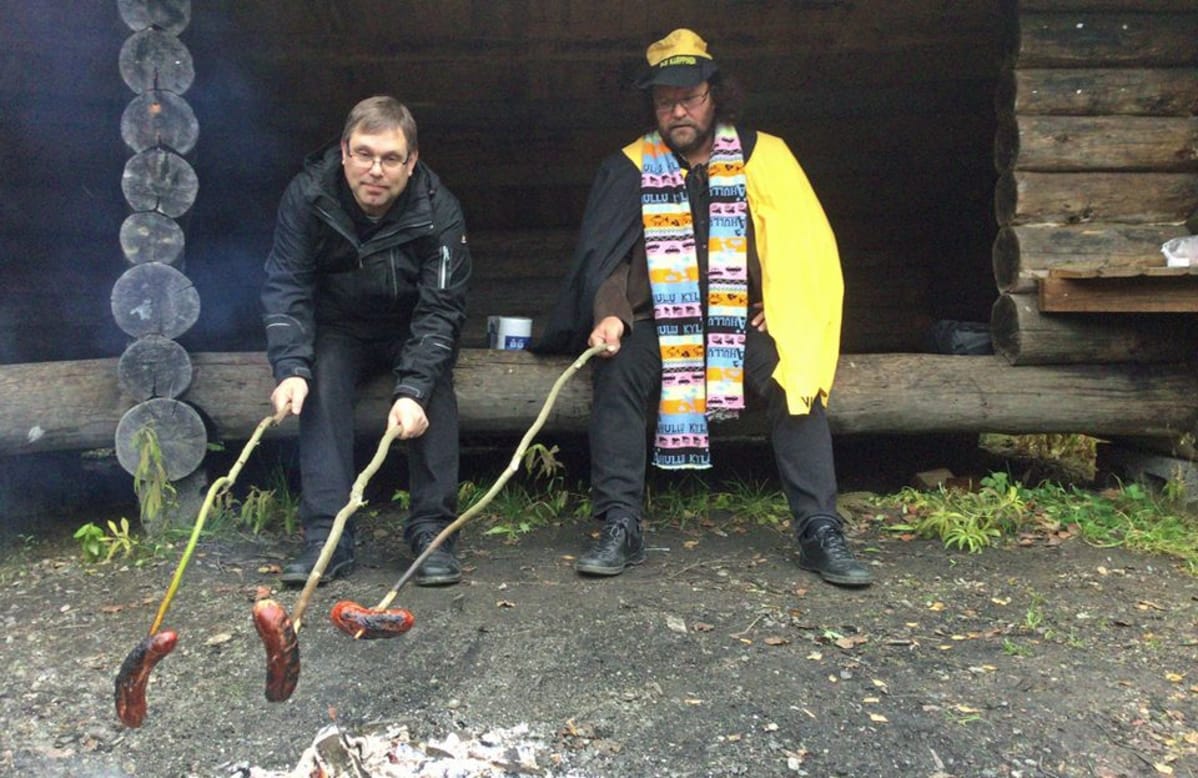 Toimittaja Jarmo Nuotio ja Veli-Matti Karppinen.