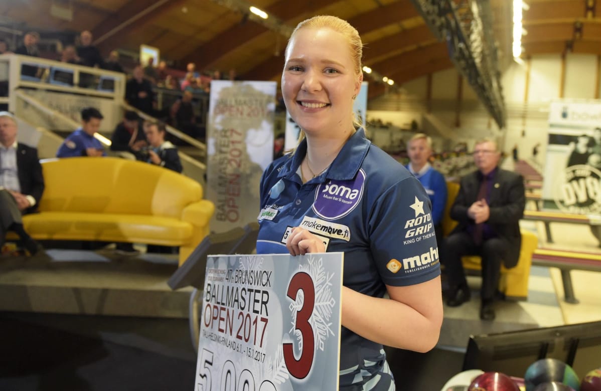 Sanna Pasanen oli kolmas Ballmaster-turnauksessa.