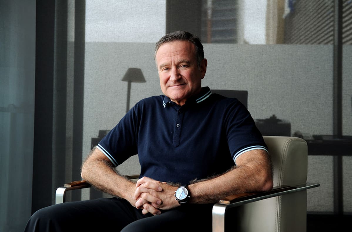 Robin Williams kuvattuna Happy Feet 2 -elokuvan promomatkalla Sydneyssä, Australiassa 5. joulukuuta 2011.
