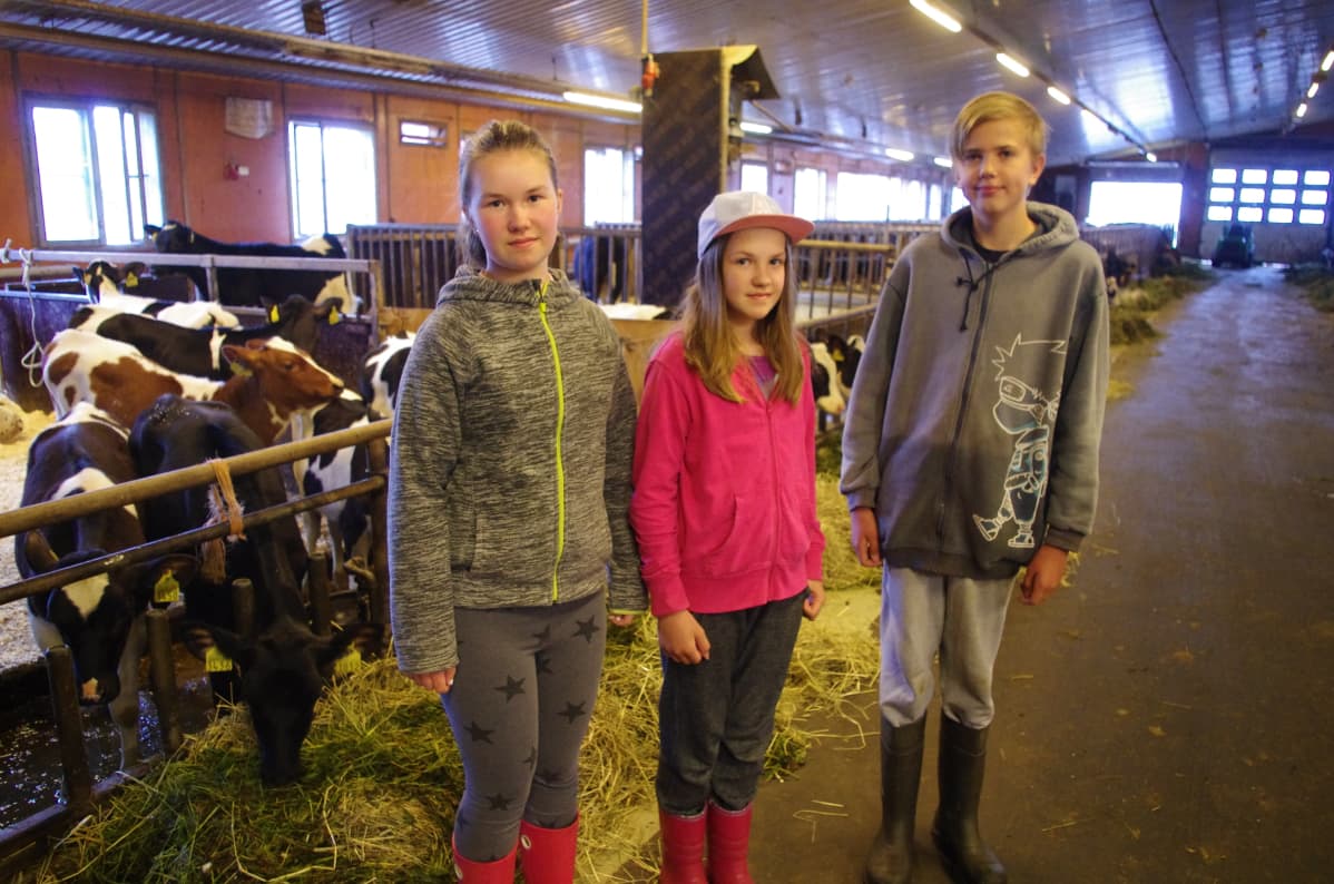 Janina ja Jasmin Kangas ja Ville Kuusenhako
