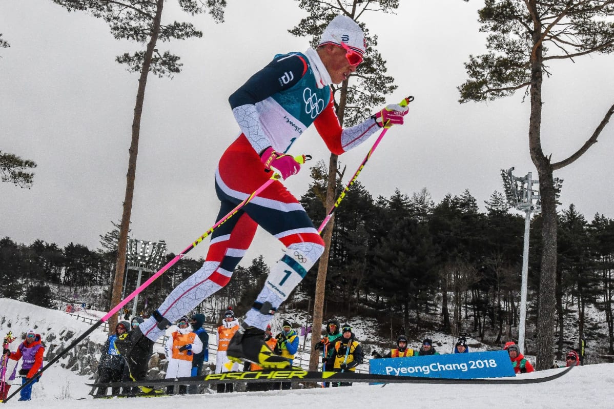 Johannes Hösflot Kläbo Pyeongchangin kisaladulla.