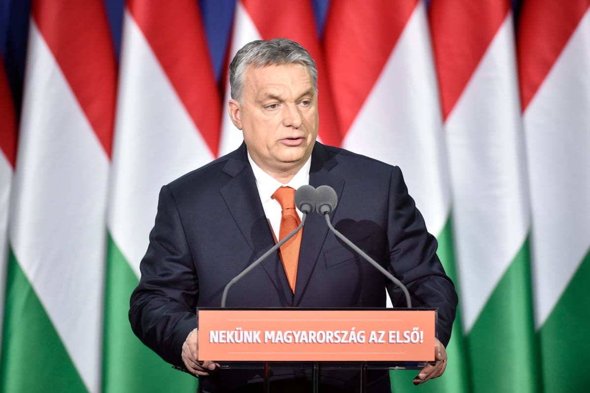 Unkarin pääministeri Viktor Orban piti vuosittaisen puheensa kansakunnalle.