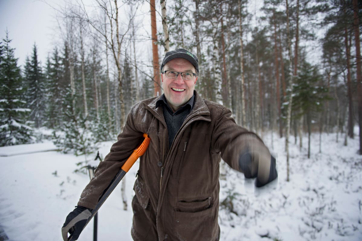 Rauno Hännikäinen Padasjoella.