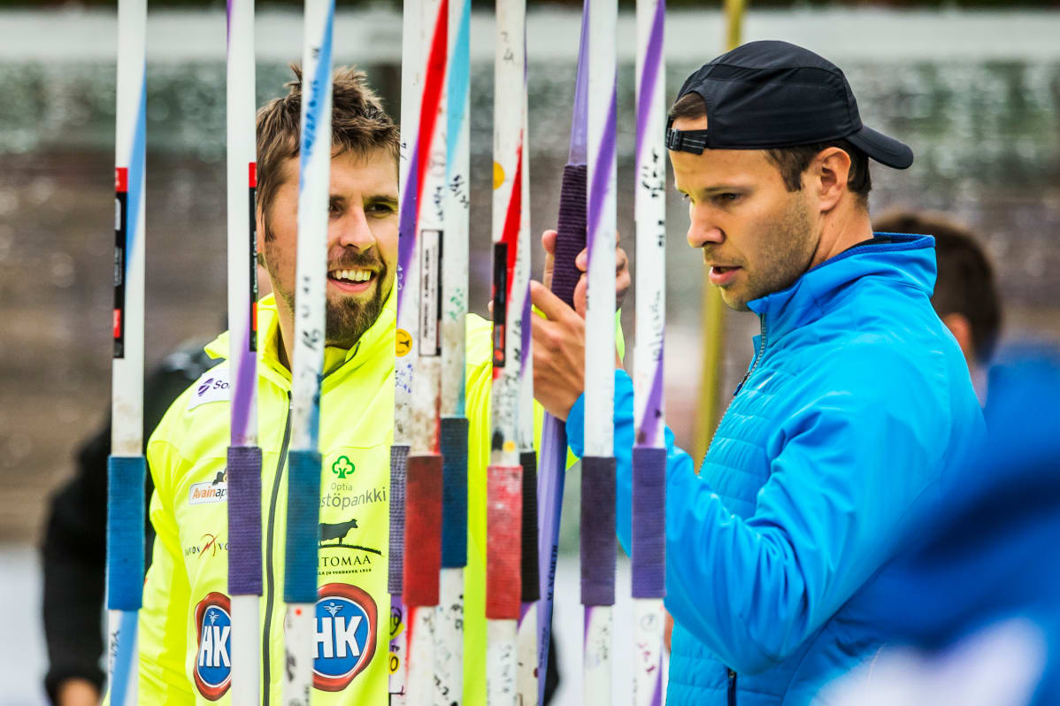 Antti Ruuskanen ja Tero Pitkämäki.