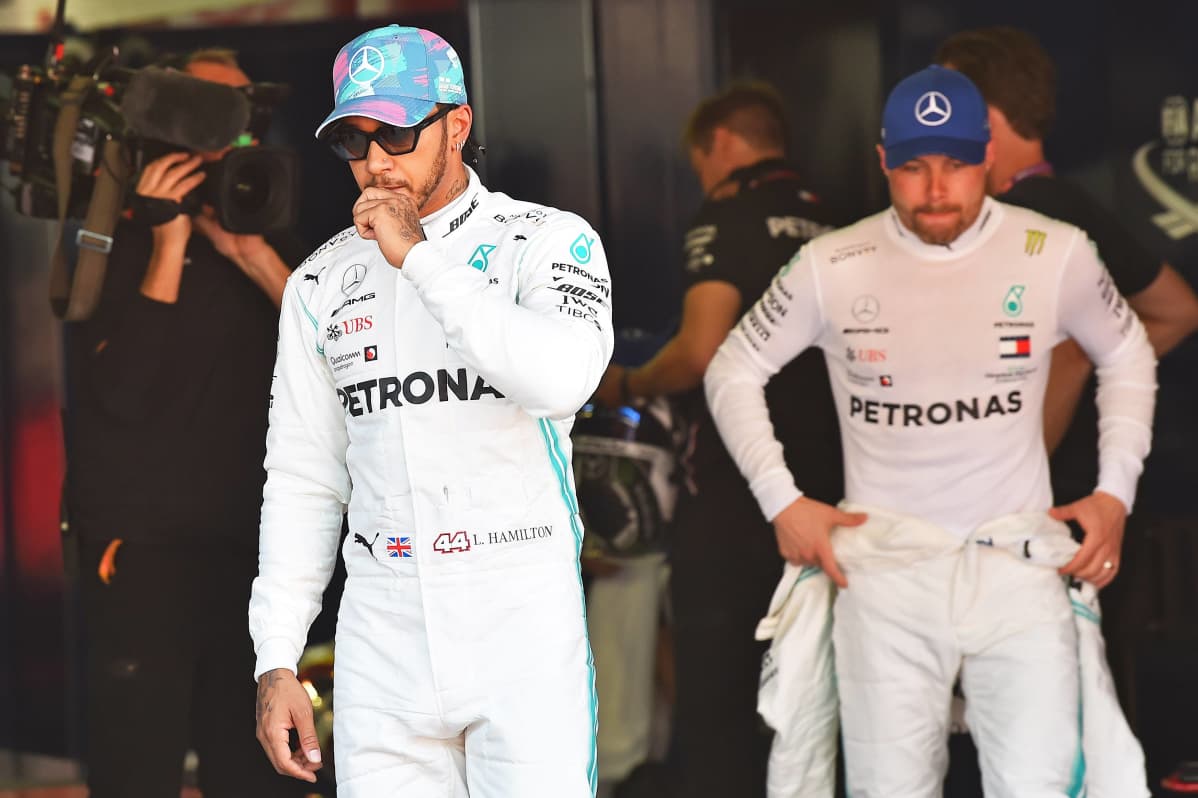 Lewis Hamilton, Valtteri Bottas, Barcelona aika-ajot 2019