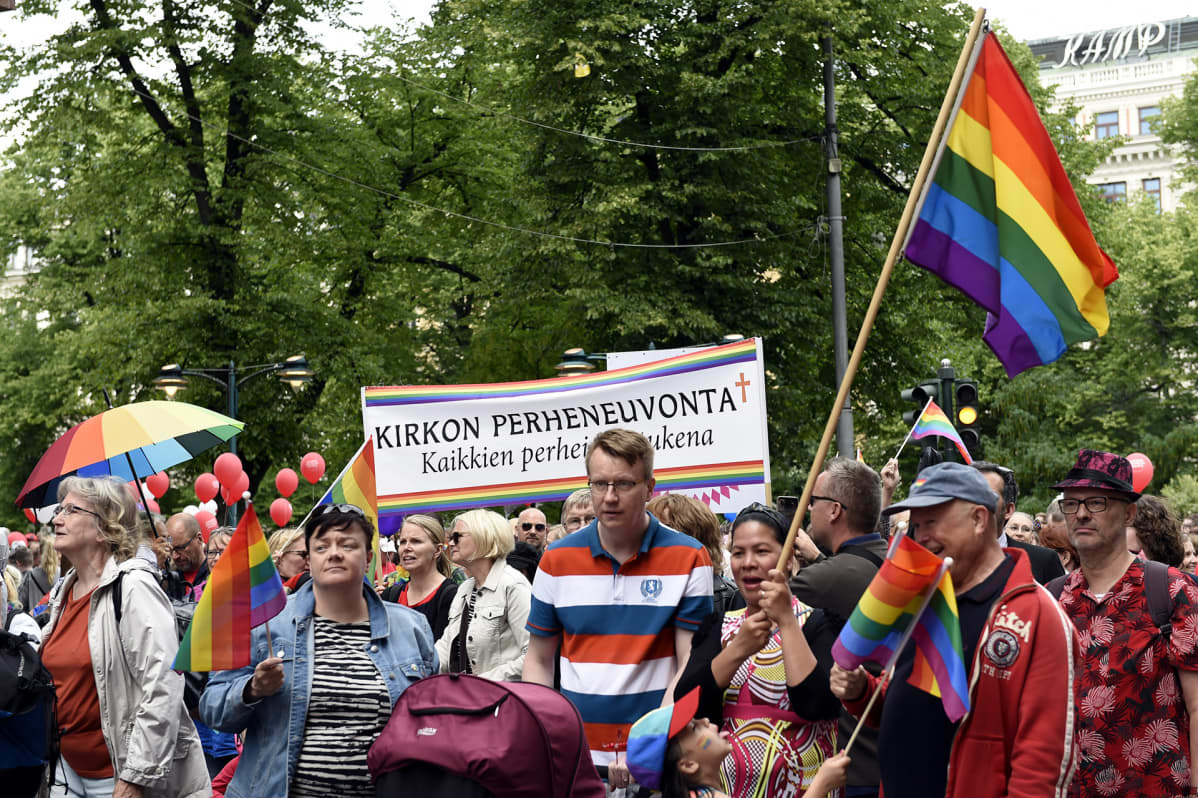 Helsinki Pride 2019 -kulkue Helsingissä 29. kesäkuuta 2019.
