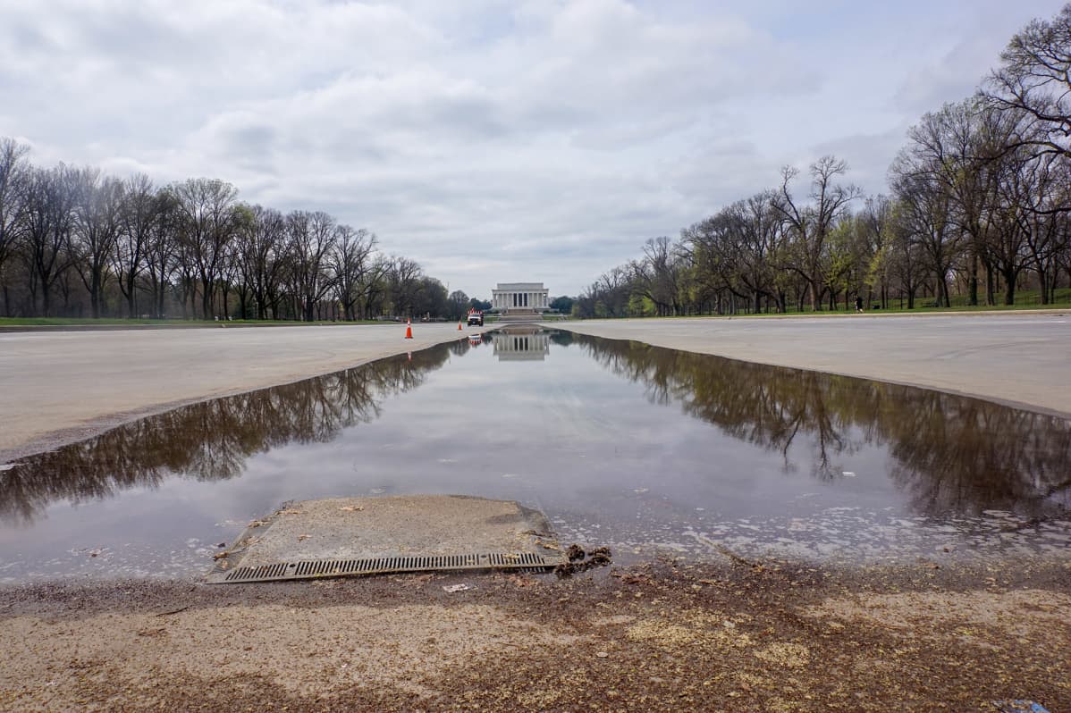 National Mall on koronan vuoksi tyhjillään.