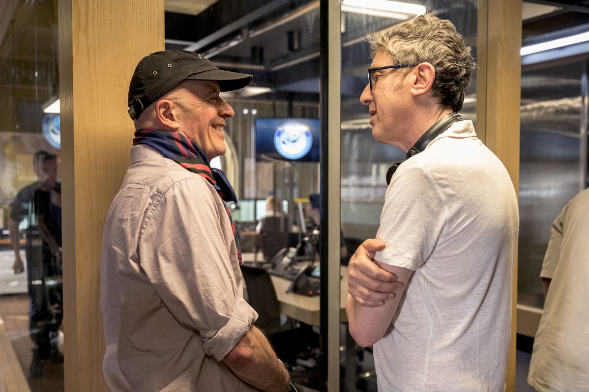 Ohjaaja Jacques Audiard ja sarjan luoja Eric Rochant.