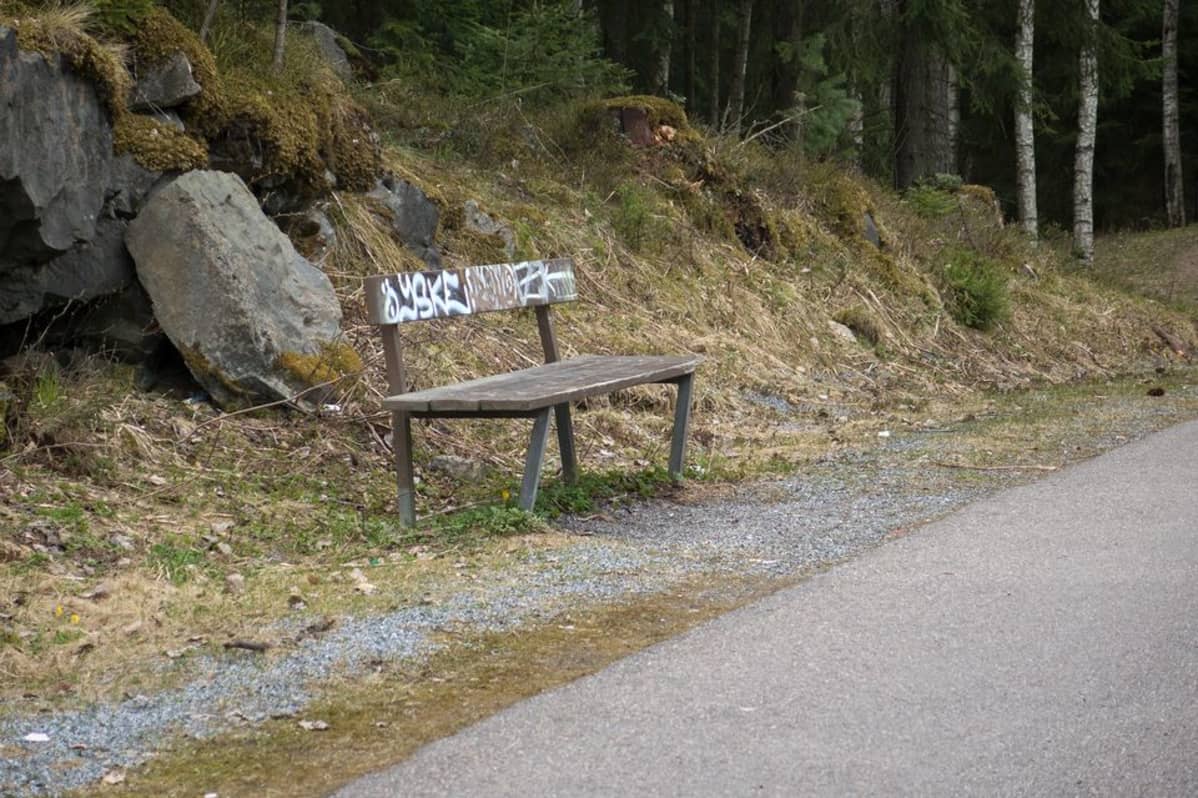 Tesoman murha, Tesoman valtaväylän penkki