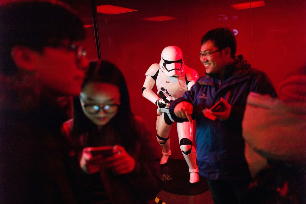 Star Wars -elokuvan ensi-ilta Pekingissä tammikuussa 2016.