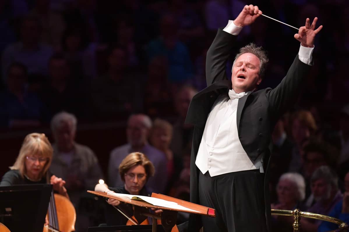 Sakari Oramo johti BBC:n sinfoniaorkesteria Proms 2016 -festivaalin ensimmäisenä iltana Lontoossa 16. heinäkuuta.