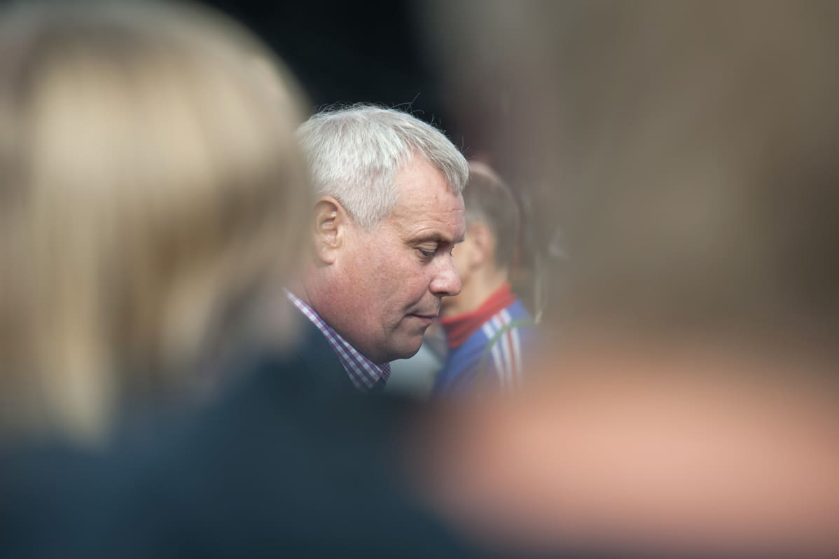 Antti Rinne Kuopiossa puoluejohdon- ja eduskuntaryhmän kokouksessa 10. elokuuta.