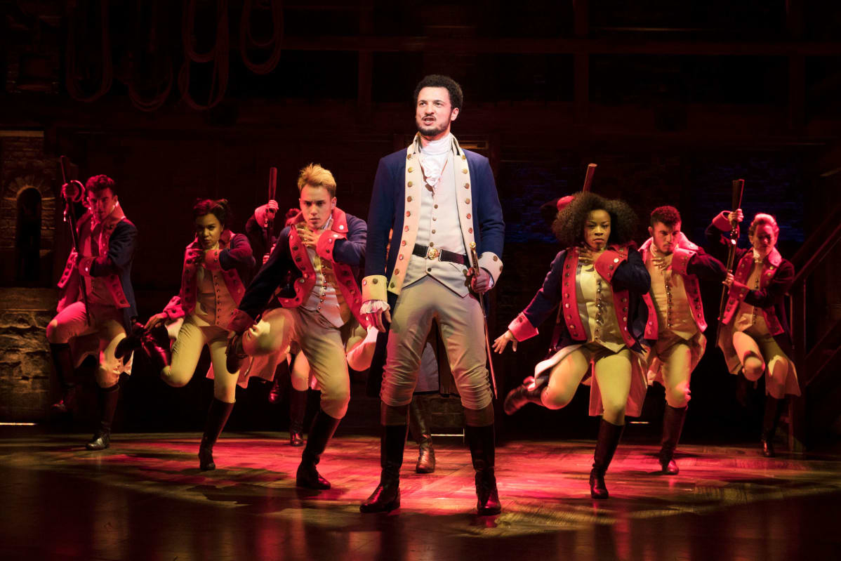 Alexander Hamilton (Jamael Westman) oli yksi Yhdysvaltojen perustajaisistä.