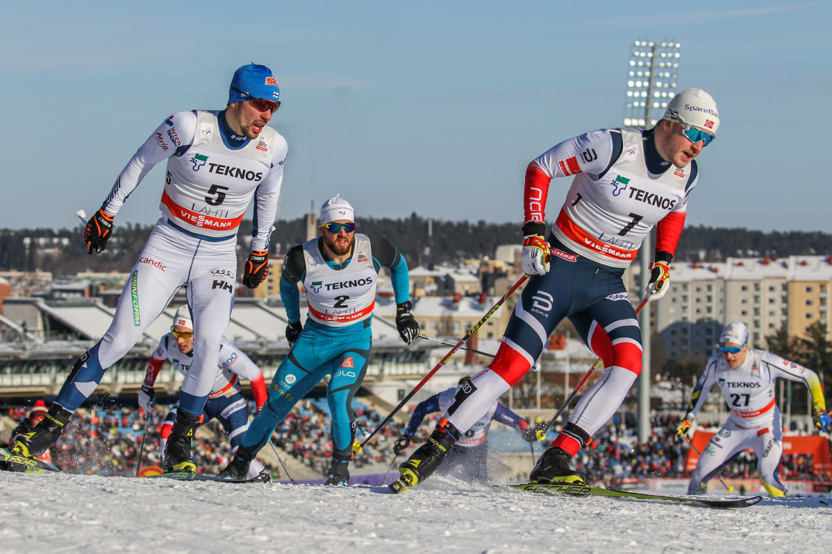 Ristomatti Hakola (vas.), Baptiste Gros, Sindre Bjoernestad Skar ja Anton Persson.