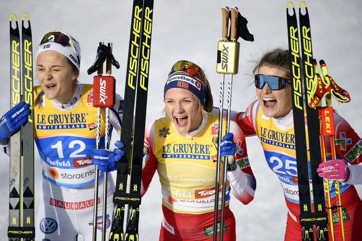 Stina Nilsson, Maiken Caspersen Falla ja Mari Eide