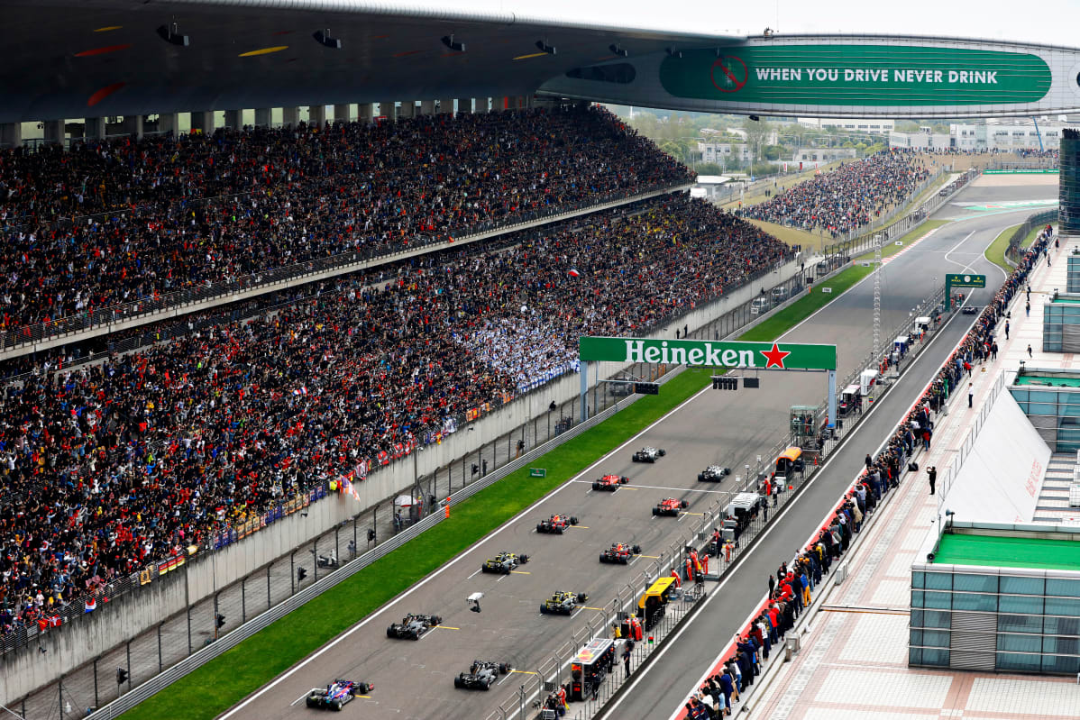 Kiinan GP lähtö