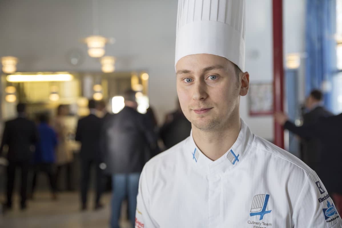 Suomen kokkimaajoukkueen kapteeni Niko Lehto.