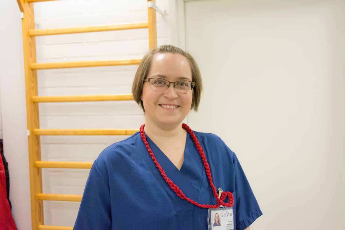 Fysioterapeutti Pauliina Malherbe.