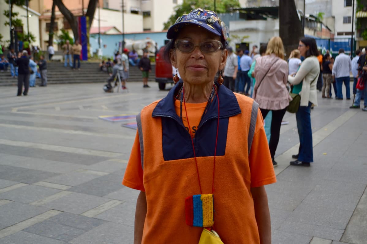 Esperanza Tablante ei pelkää osallistua mielenosoituksiin. Hänen mukaansa pelottavampaa on
elämä nykypäivän Venezuelassa.