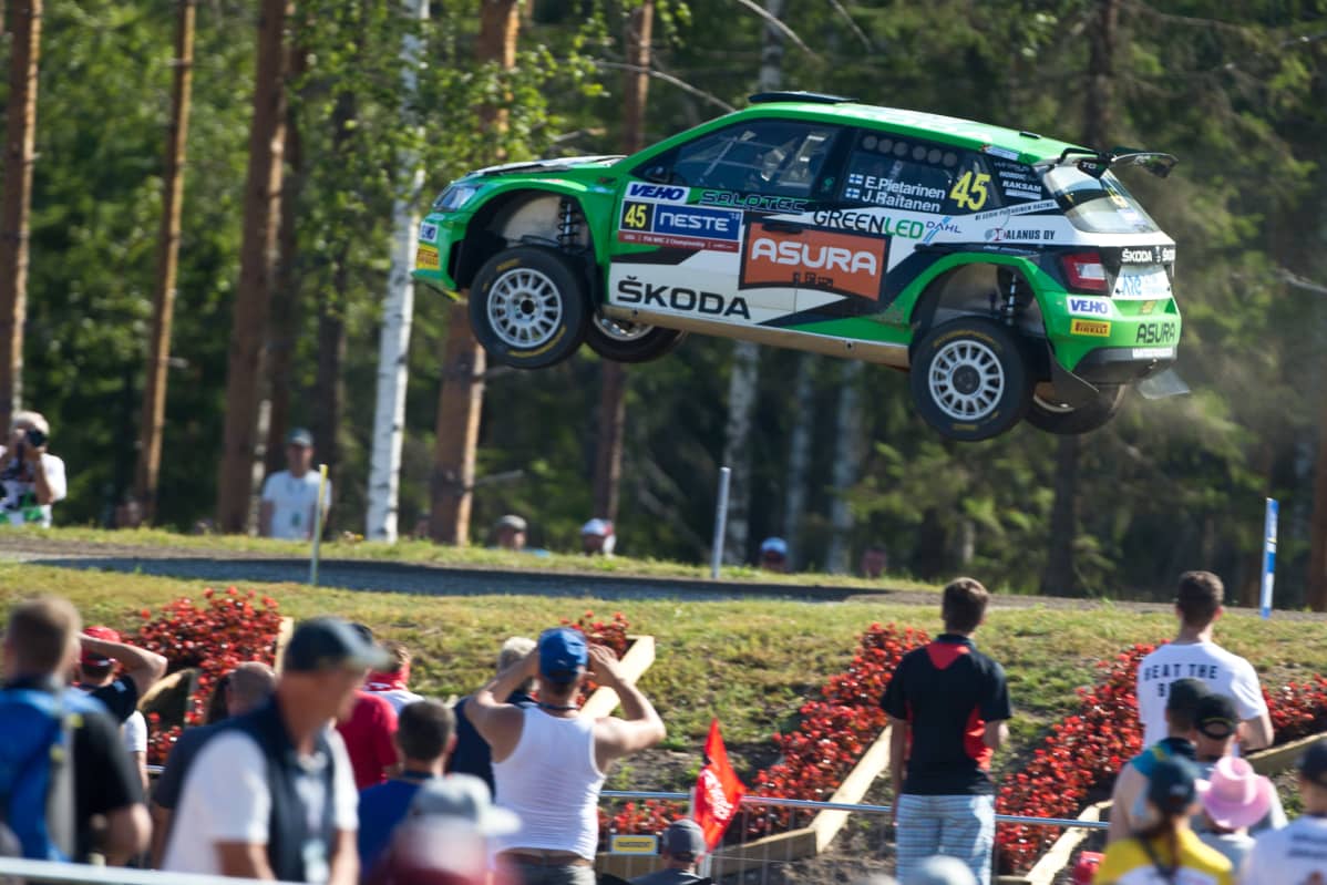 Eerik Pietarinen vauhdissa Jyväskylässä 2018.