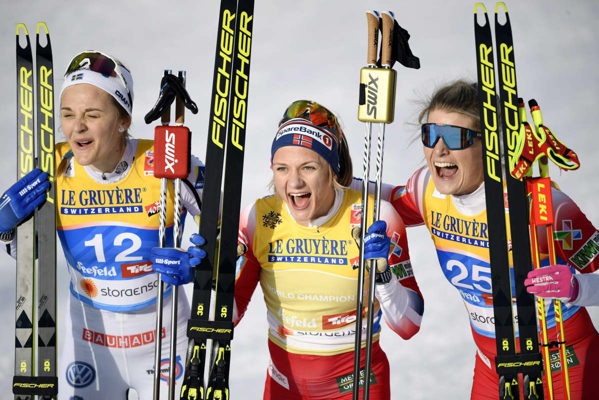 Stina Nilsson, Maiken Caspersen Falla ja Mari Eide