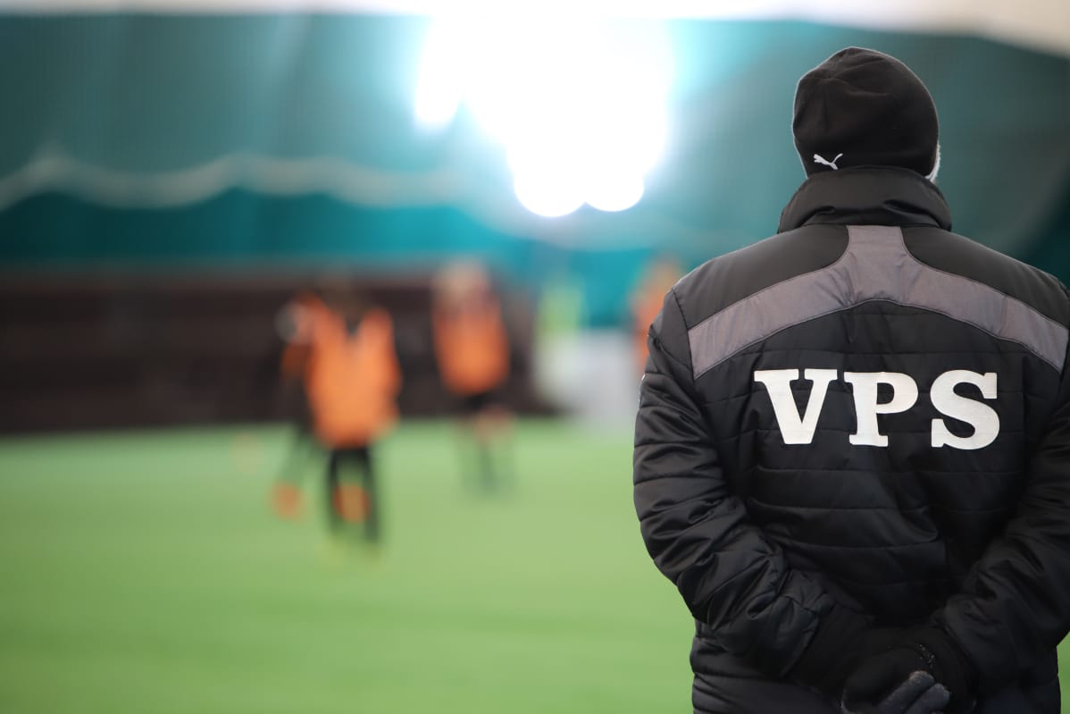 Vaasan palloseura harjoittelemassa.