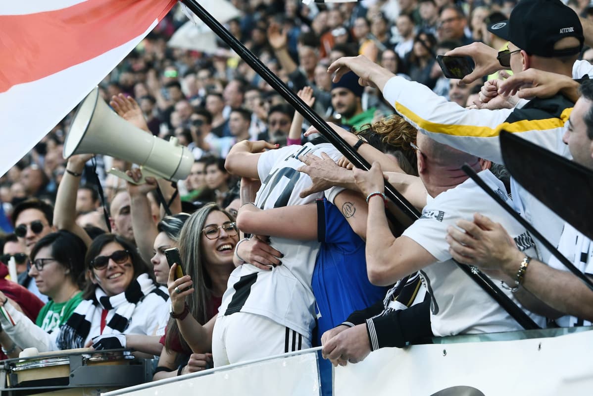 Kannattajat juhlivat Juventus