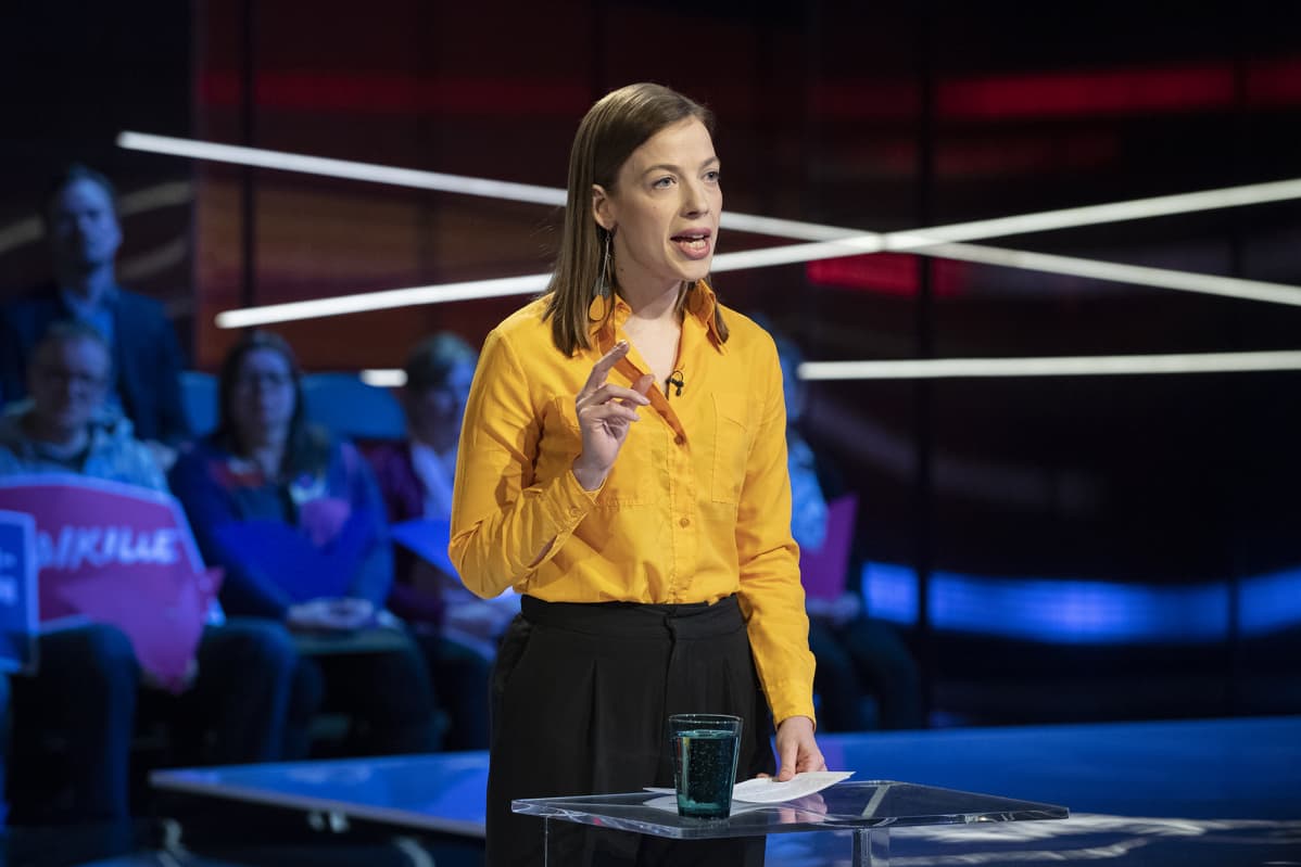 Li Andersson Ylen Vaalitentti 27.03.2019. Studio 2 Yleisradio. Eduskuntavaalit 2019